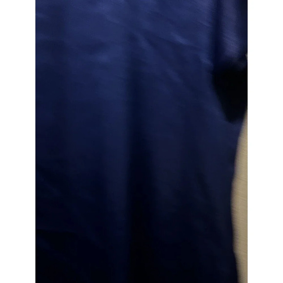 Vintage Christian Dior Women's Royal Blue Embroidered Night Gown Size L/XL - Picture 6 of 16